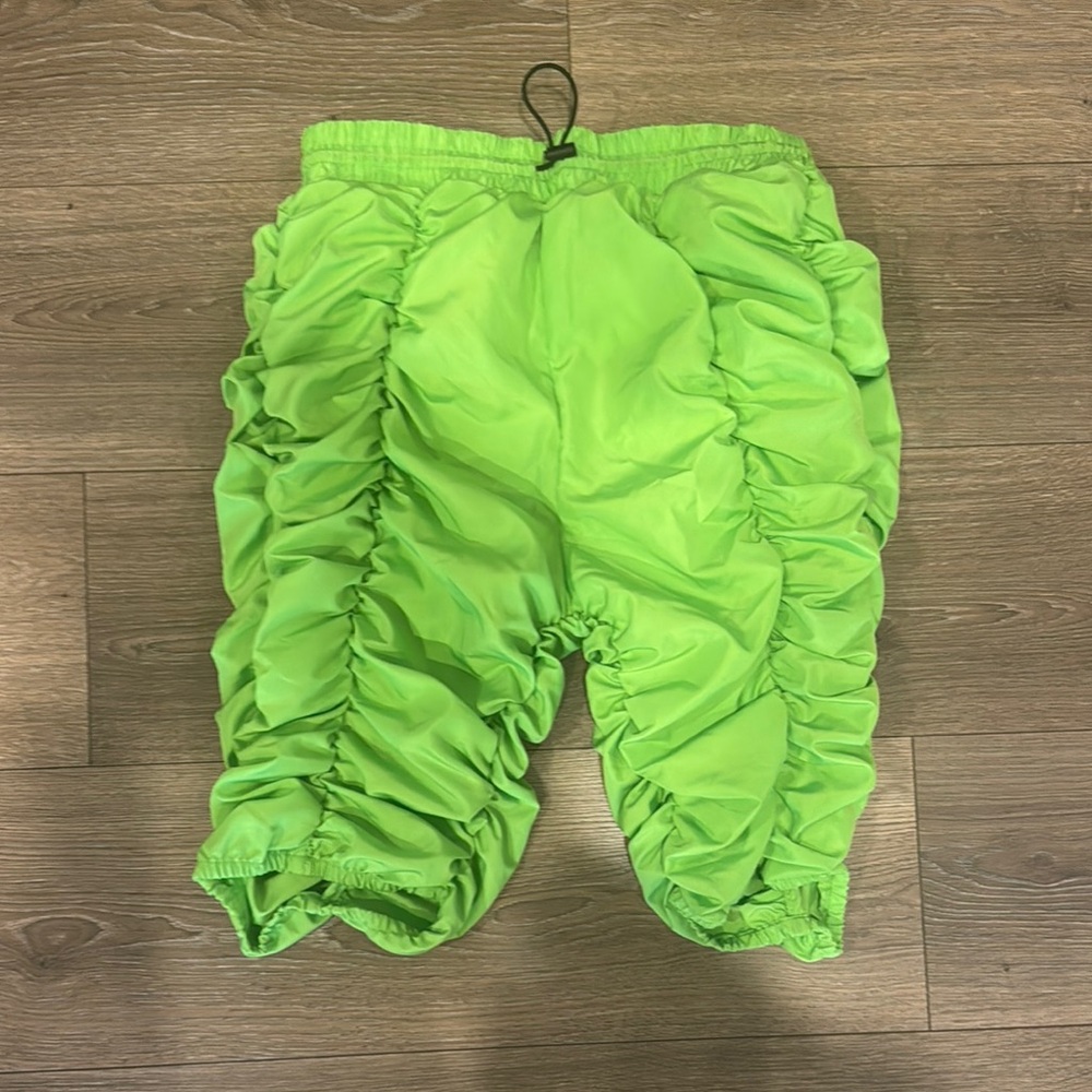 Bright Green Ruched Pants